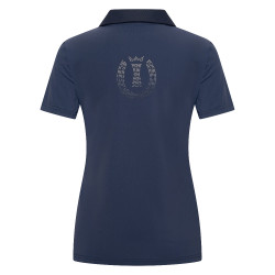 Polo de manga curta Imperial Riding Marly para mulher Marinho Azul-marinho