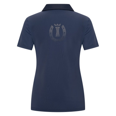 Polo de manga curta Imperial Riding Marly para mulher Marinho Azul-marinho