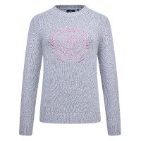 Pulôver HV Polo Jordyn feminino Cinza mesclado Cinzento