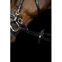 Rendas Imperial Riding em borracha com pinos Preto
