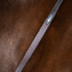 Rendas Imperial Riding em borracha com pinos Castanho escuro