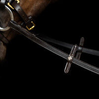 Rendas Imperial Riding em borracha com reforço em nylon Preto