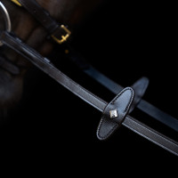 Rendas Imperial Riding em borracha com marca de polegar Castanho escuro