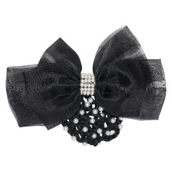 Rede para cabelo com rede e pérolas Imperial Riding Preto