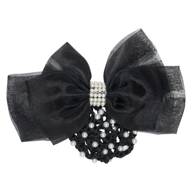 Rede para cabelo com rede e pérolas Imperial Riding Preto