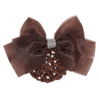 Redinha para cabelo com rede e strass Imperial Riding Castanho escuro