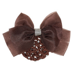 Redinha para cabelo com rede e strass Imperial Riding Castanho escuro Redinha para cabelo com rede e strass Imperial Riding Castanho escuro