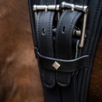 Cilha de dressage Imperial Riding anatómica com fivelas de rolete Preto