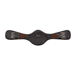Cilha de dressage Imperial Riding anatómica com fivelas de rolete Castanho escuro