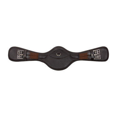 Cilha de dressage Imperial Riding anatómica com fivelas de rolete Castanho escuro