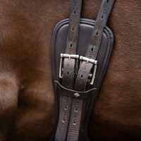 Cilha de dressage Imperial Riding anatómica com fivelas de rolete Preto