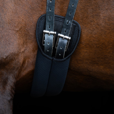 Cilha de dressage Imperial Riding em neoprene Preto