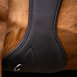 Cinchão de salto Imperial Riding anatómico com fivelas de rolete Castanho escuro Cinchão de salto Imperial Riding anatómico com fivelas de rolete Castanho escuro