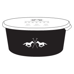 Balde Comedouro HV Polo Nena 8L Preto