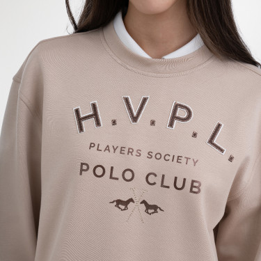 Sweatshirt HV Polo Janice mulher Champanhe Bege Sweatshirt HV Polo Janice mulher Champanhe Bege