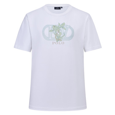 T-shirt de manga curta HV Polo Jaimy mulher Branco