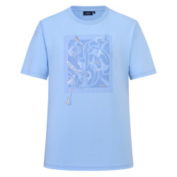 T-shirt de manga curta HV Polo Jenny mulher Azul-pó