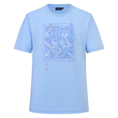 T-shirt de manga curta HV Polo Jenny mulher Azul-pó