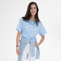 T-shirt de manga curta HV Polo Natalie mulher Marinho Azul-marinho