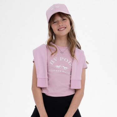 T-shirt de mangas curtas HV Polo Natalie Kids Rosa bonita