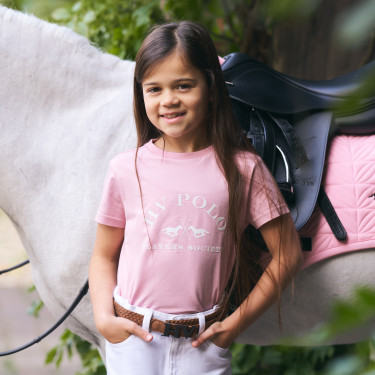 T-shirt de mangas curtas HV Polo Natalie Kids Rosa bonita