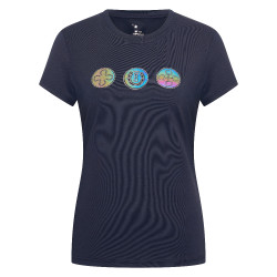 T-shirt de manga curta Imperial Riding Holographics mulher Marinho Azul-marinho