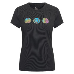 T-shirt de manga curta Imperial Riding Holographics mulher Preto T-shirt de manga curta Imperial Riding Holographics mulher Preto