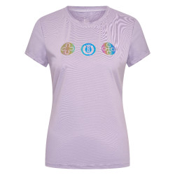 T-shirt de manga curta Imperial Riding Holographics mulher Glicina Violeta T-shirt de manga curta Imperial Riding Holographics mulher Glicina Violeta