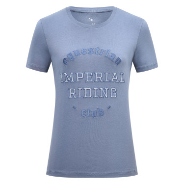 T-shirt de manga curta Imperial Riding Tasha para mulher Bluebell desbotado Azul