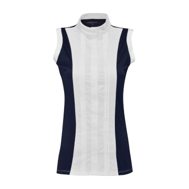 Polo Diamantina sem mangas feminino Flags & Cup Azul-marinho Polo Diamantina sem mangas feminino Flags & Cup Azul-marinho