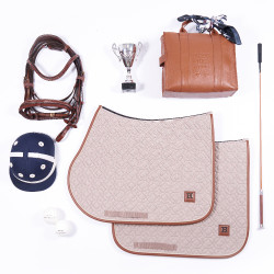 Manta de sela HV Polo Luxi Dressage Espresso Castanho