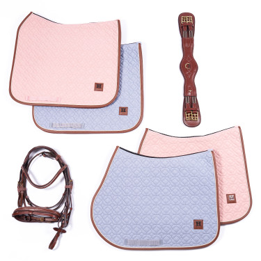Manta de sela HV Polo Luxi Dressage Rosa bonita