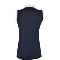 Polo Diamantina sem mangas feminino Flags & Cup Azul-marinho
