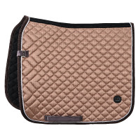 Manta de sela HV Polo Pilar estampada para dressage Champanhe Bege