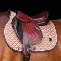 Manta de sela HV Polo Pilar estampada GP Champanhe Bege