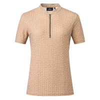 Top de manga curta HV Polo Nancy para mulher Champanhe Bege