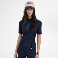 Top de manga curta HV Polo Nellie para mulher Marinho Azul-marinho