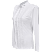 Polo Diamantina feminino de mangas compridas Flags & Cup Branco