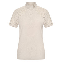 Top de manga curta Imperial Riding Breeze para mulher Cinza / areia Cinzento
