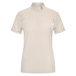 Top de manga curta Imperial Riding Breeze para mulher Cinza / areia Cinzento