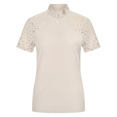 Top de manga curta Imperial Riding Breeze para mulher Cinza / areia Cinzento