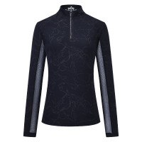 Top de manga comprida Euro-Star Joline feminino Preto