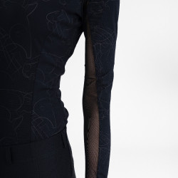 Top de manga comprida Euro-Star Joline feminino Preto