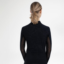 Top de manga comprida Euro-Star Joline feminino Preto