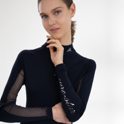 Top de manga comprida Euro-Star Joly para mulher Preto