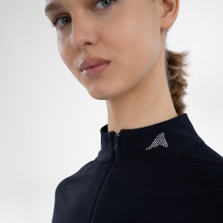Top de manga comprida Euro-Star Joly para mulher Preto