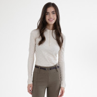 Top de mangas compridas HV Polo Nadia Kit Branco