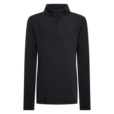 Top de manga comprida Imperial Riding Jamy mesh Kids Preto