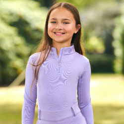 Top de manga comprida Imperial Riding Jamy mesh Kids Glicina Violeta