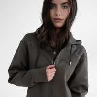 Casaco com capuz HV Polo Joan feminino Alfinete Azul